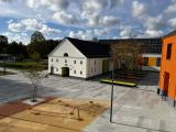 Blick zur Aula